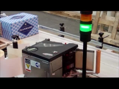 أعلى جانب طابعة الملصقات المسطحة للحصول على رمز QR لتاريخ الباركود