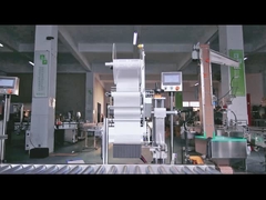 شاشة تعمل باللمس مخصصة على الإنترنت آلة وضع الملصقات المسطحة تحكم PLC 380W