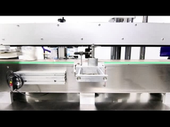 زجاجة مسطحة تغلف حول آلة وضع العلامات